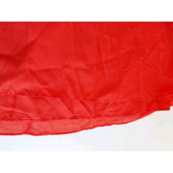 NWT David Bridal's Size 20 Poppy Red Satiny and Chiffon Overlay Maxi Dress - Picture 8 of 8